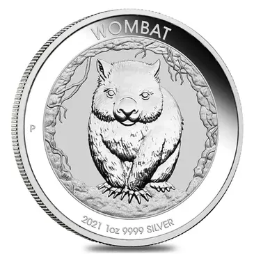 Australian 2021 1 oz Silver Australian Wombat Perth Mint .9999 Fine BU