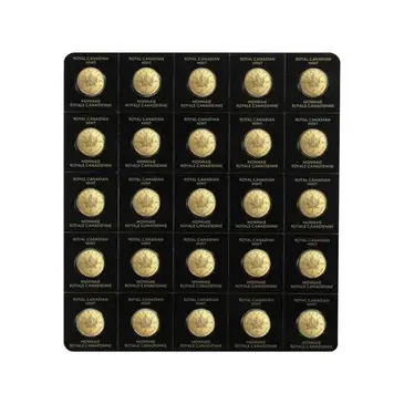Canadian 2021 25 x 1 gram Canadian Gold Maples $.5 Coin .9999 Fine - Maplegram25™ (In Assay)