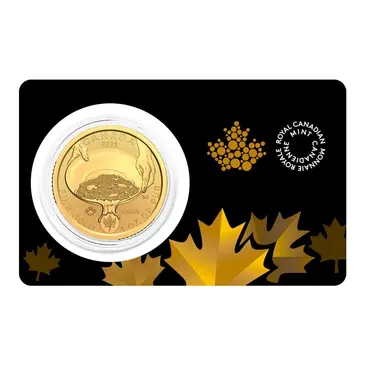 Canadian 2021 Canada 1 oz Gold Panning for Gold Coin - Klondike Gold Rush .99999 Fine BU (In Assay)