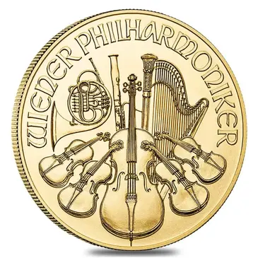 Austrian 2022 1/10 oz Austrian Gold Philharmonic Coin BU