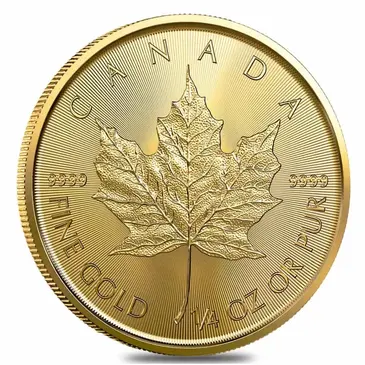 Canadian 2022 1/4 oz Canadian Gold Maple Leaf $10 Coin .9999 Fine BU (Sealed)