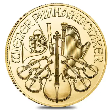 Austrian 2022 1 oz Austrian Gold Philharmonic Coin BU