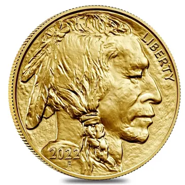American 2022 1 oz Gold American Buffalo $50 Coin BU