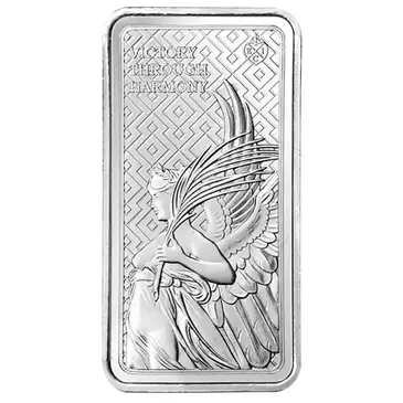 St. Helena 2022 10 oz St. Helena The Queen's Virtues - Victory Silver Coin Bar .999 Fine BU