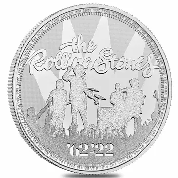 Default 2022 Great Britain 1 oz Silver Music Legends The Rolling Stones Coin .999 Fine BU