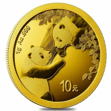 Default 2023 1 gram Chinese Gold Panda 10 Yuan .999 Fine BU (Sealed)