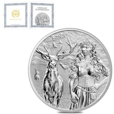 Default 2023 1 oz Germania Valkyries Ostara Silver Coin (w/COA)
