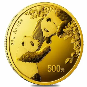Default 2023 30 gram Chinese Gold Panda 500 Yuan .999 Fine BU (Sealed)