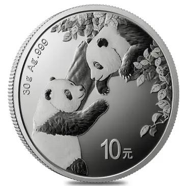 Default 2023 30 gram Chinese Silver Panda 10 Yuan .999 Fine BU