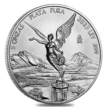 Default 2023 5 oz Mexican Silver Libertad Coin BU