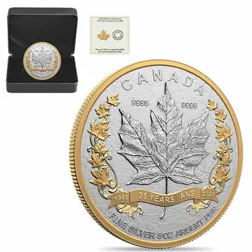 Default 2023 Canada 5 oz Silver Maple 35th Anniversary Coin