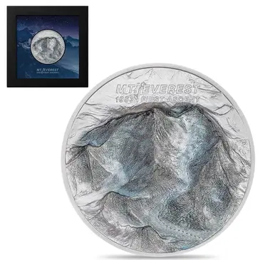 Default 2023 Cook Islands 2 oz Silver Mt. Everest First Ascent Coin