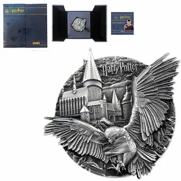 Default 2023 Cook Islands 5 oz Silver Harry Potter Hedwig Coin
