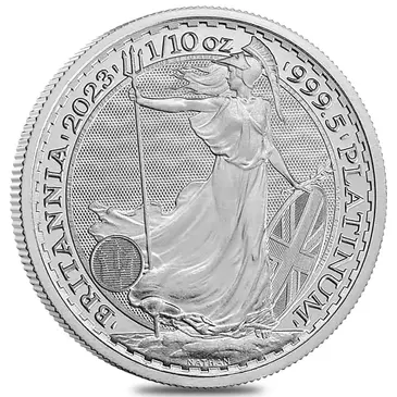 Default 2023 Great Britain 1/10 oz Platinum Britannia King Charles III Coin .9995 Fine BU