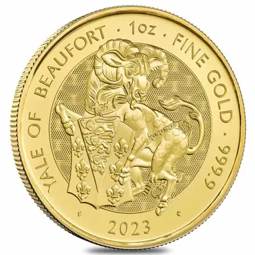 Default 2023 Great Britain 1 oz Gold The Tudor Beasts Yale of Beaufort Coin .9999 Fine BU