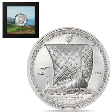 Default 2023 Isle of Man 2 oz Proof Silver One Noble Coin