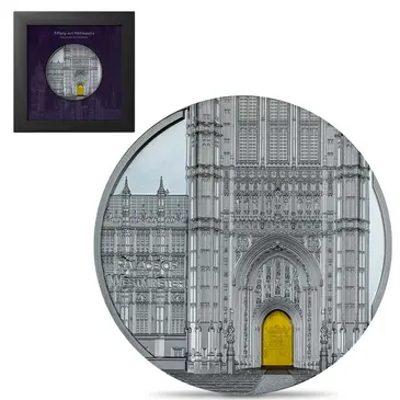 Default <p>2023 Palau 5 oz Proof Silver Tiffany Art Palace of Westminster Coin</p>
