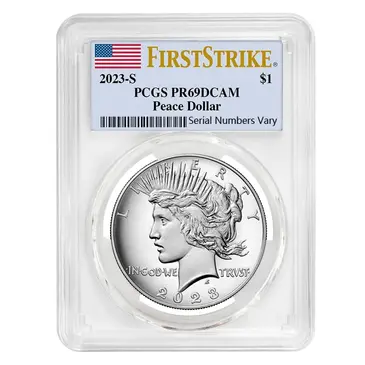Default 2023-S Peace Silver Dollar Proof Coin PCGS PF 69 FS