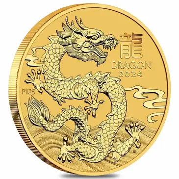Default <p>2024 1/10 oz Gold Lunar Dragon BU Australia Perth Mint</p>