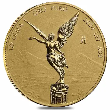 Default 2024 1/2 oz Mexican Libertad Reverse Proof Gold Coin