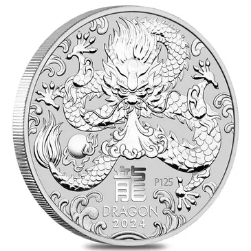 Default <p>2024 1/2 oz Silver Lunar Dragon BU Australian Perth Mint</p>