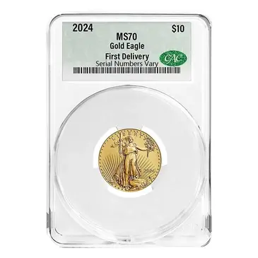 Default <p>2024 1/4 oz Gold American Eagle CAC MS 70 First Delivery</p>