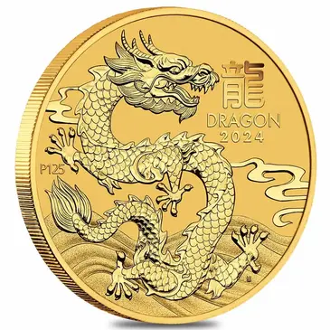 Default <p>2024 1 oz Gold Lunar Dragon BU Australia Perth Mint</p>