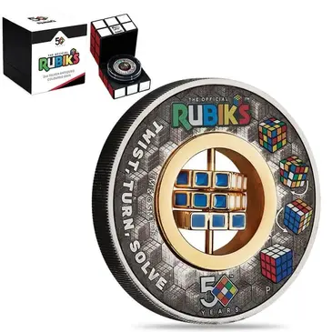 Default 2024 2 oz Rubik's Cube™ Silver Coin Perth Mint