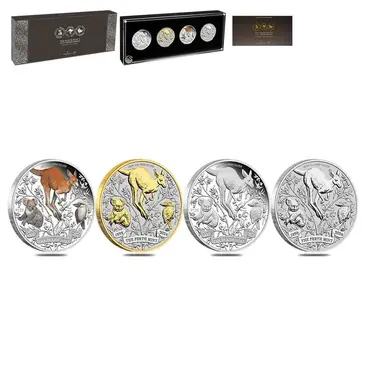 Default 2024 Australia 4 oz Silver The Perth Mint's 125th Ann. 4-Coin Set
