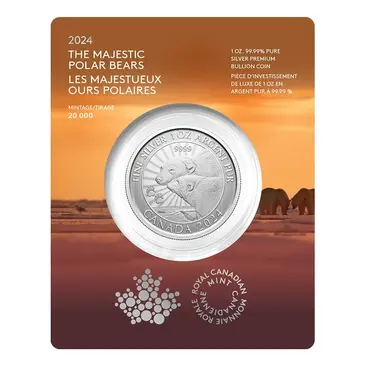 Default 2024 Canada 1 oz The Majestic Polar Bears Silver Coin