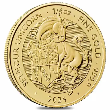 Default <p>2024 GB 1/4 oz Gold The Tudor Beasts Seymour Unicorn Coin BU</p>