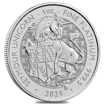 Default <p>2024 GB 1 oz Platinum The Tudor Beasts Seymour Unicorn Coin BU</p>