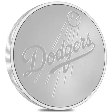 Default 2024 New Zealand 1 oz LA Dodgers Baseball Silver Round .999 Fine