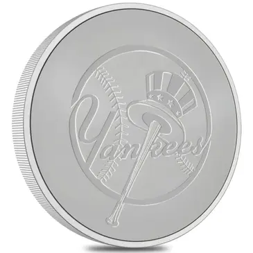 Default 2024 New Zealand 1 oz NY Yankees Baseball Silver Round .999 Fine