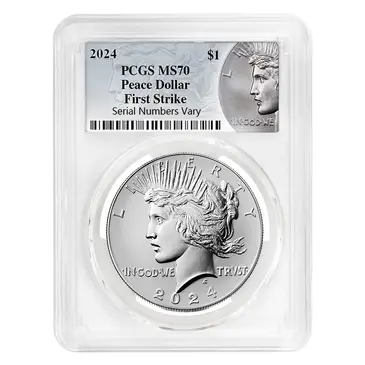 Default 2024 Peace Silver Dollar PCGS MS 70 FS (Peace Label)