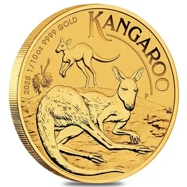 Default 2025 1/10 oz Australian Gold Kangaroo Perth Mint BU