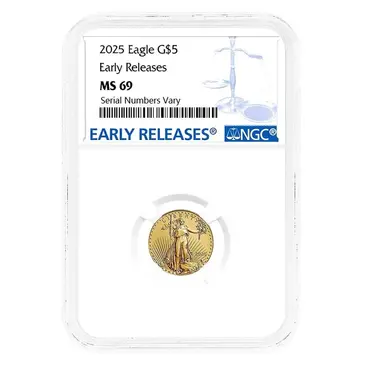 Default 2025 1/10 oz Gold American Eagle NGC MS 69 ER