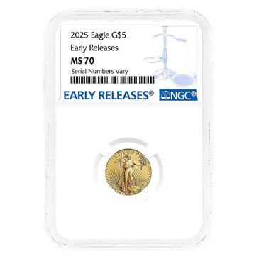 Default 2025 1/10 oz Gold American Eagle NGC MS 70 ER