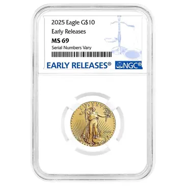 Default 2025 1/4 oz Gold American Eagle NGC MS 69 ER