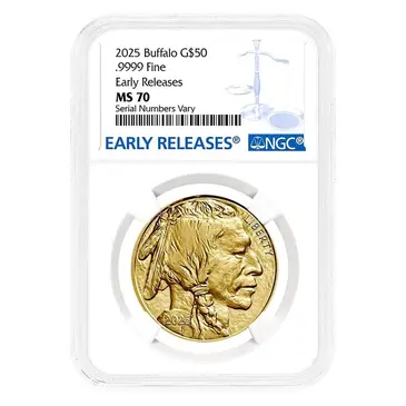 Default 2025 1 oz Gold American Buffalo NGC MS 70 ER