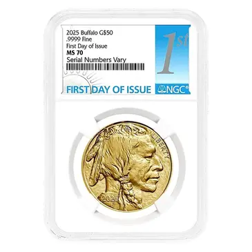 Default 2025 1 oz Gold American Buffalo NGC MS 70 FDOI