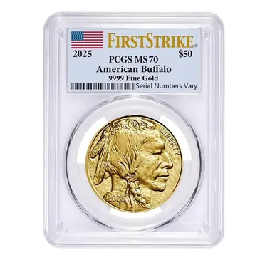 Default 2025 1 oz Gold American Buffalo PCGS MS 70 FS