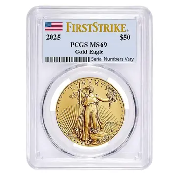 Default 2025 1 oz Gold American Eagle PCGS MS 69 FS