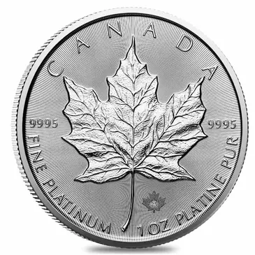 Default 2025 1 oz Platinum Canadian Maple Leaf $50 Coin BU