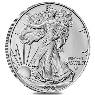 Default <p>2025 1 oz Silver American Eagle $1 Coin BU</p>