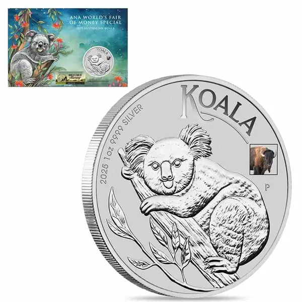 Default 2025 1 oz Silver Australian Koala Perth Mint BU Bison Privy ANA