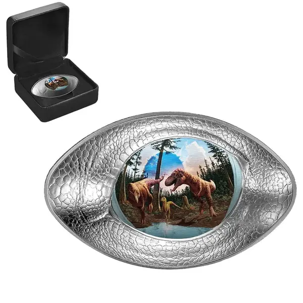 Default 2025 Canada 1 oz Dinosaur Eye Shaped Silver Coin