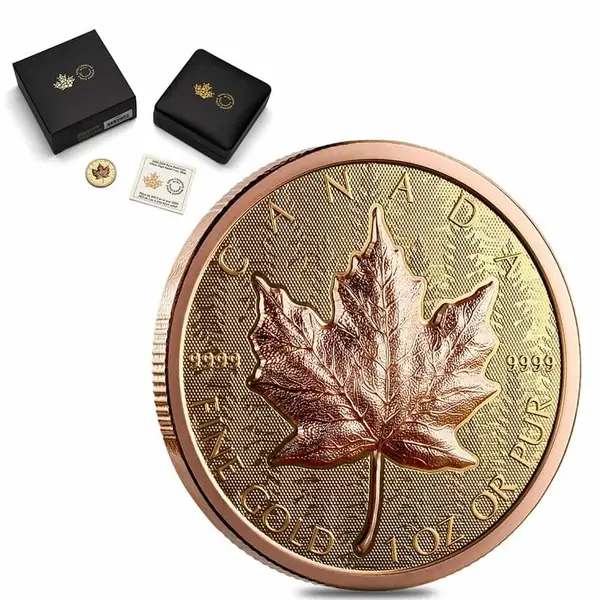Default 2025 Canada 1 oz Gold Maple Leaf Ultra High Relief Coin .9999 Fine