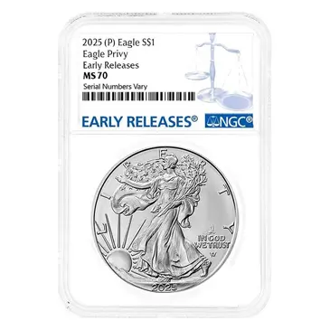Default 2025 Eagle Privy 1 oz Silver American Eagle NGC MS 70 ER