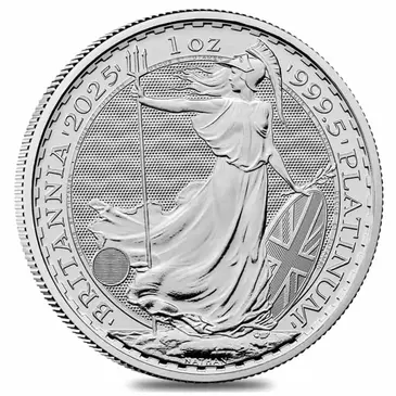 Default 2025 Great Britain 1 oz Platinum Britannia Coin BU